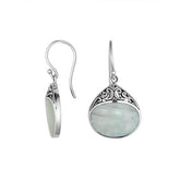 AE-6197-MOP Sterling Silver Earring With Mother Of Pearl Jewelry Bali Designs Inc